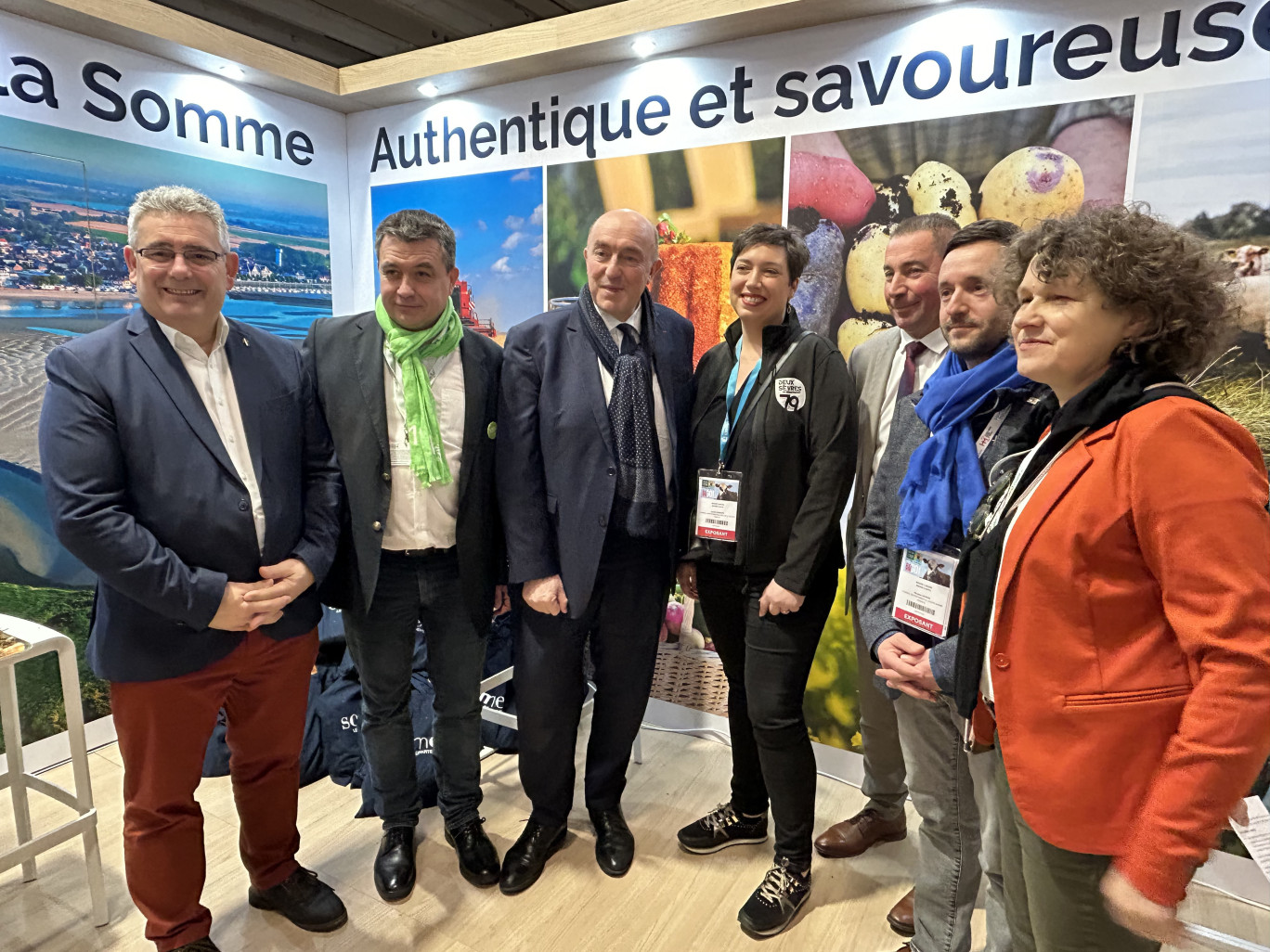 Les élus sont venus en nombre pour la première inauguration du stand du département de la Somme au Salon International de l’Agriculture. (© Aletheia Press / L.Peron)