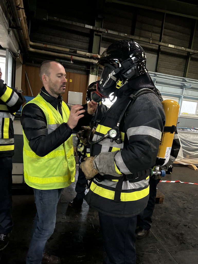 Laurent Scarabin, 38 ans, ancien pompier de Paris, à la tête de l'Atelier des Apprenants.