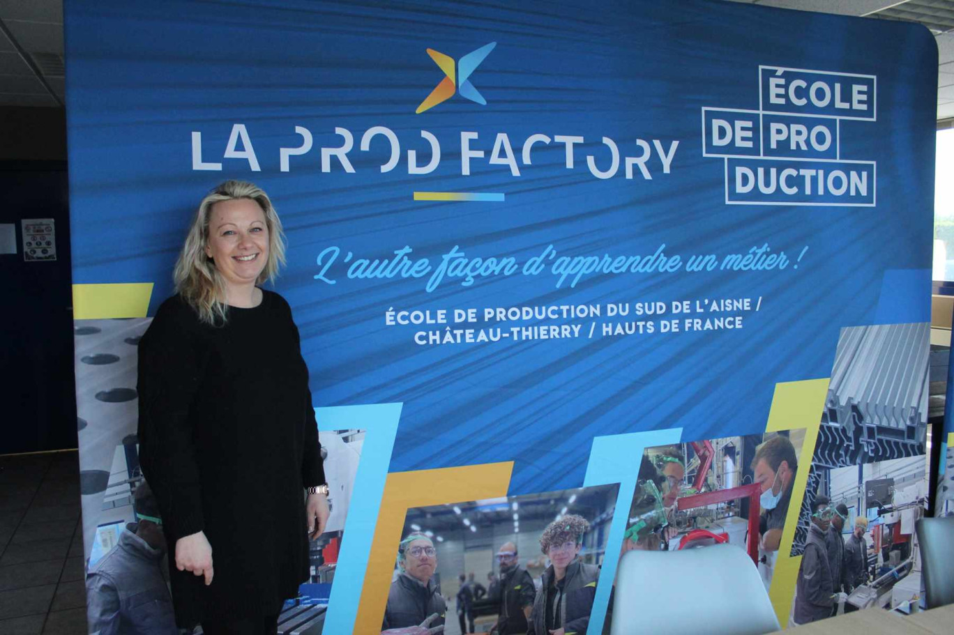 Mélanie Daudé, directrice des opérations et de la Prod'Factory, ancienne responsable qualité dans l'industrie, s'investit dans ce challenge.