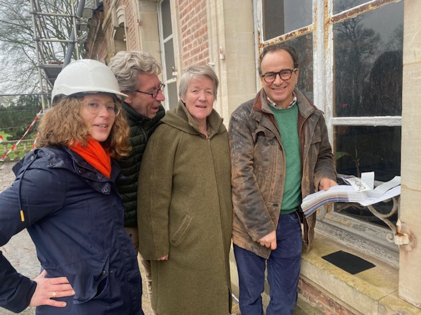 Caroline Pirotais, Vincent et Fabienne de Lardemelle et Evrard de Nervo.