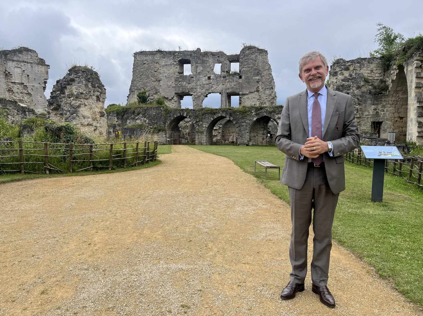 Xavier Bailly, administrateur du Domaine national du château de Coucy.