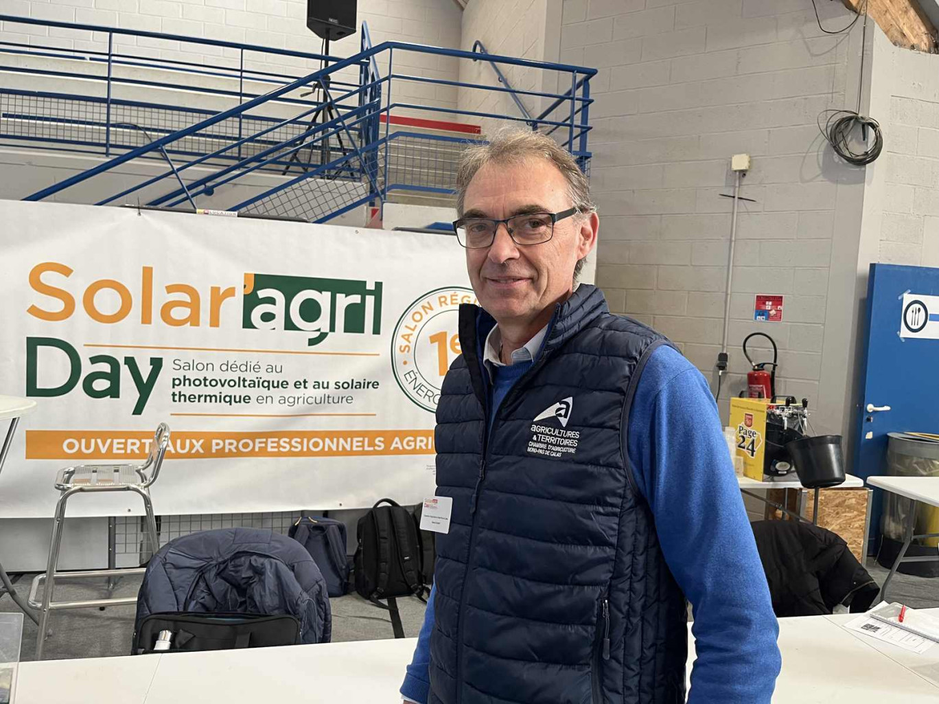Benoît Dudant, responsable du services Bâtiment Energies à la Chambre d'agriculture des Hauts-de-France a contribué à organiser le salon.