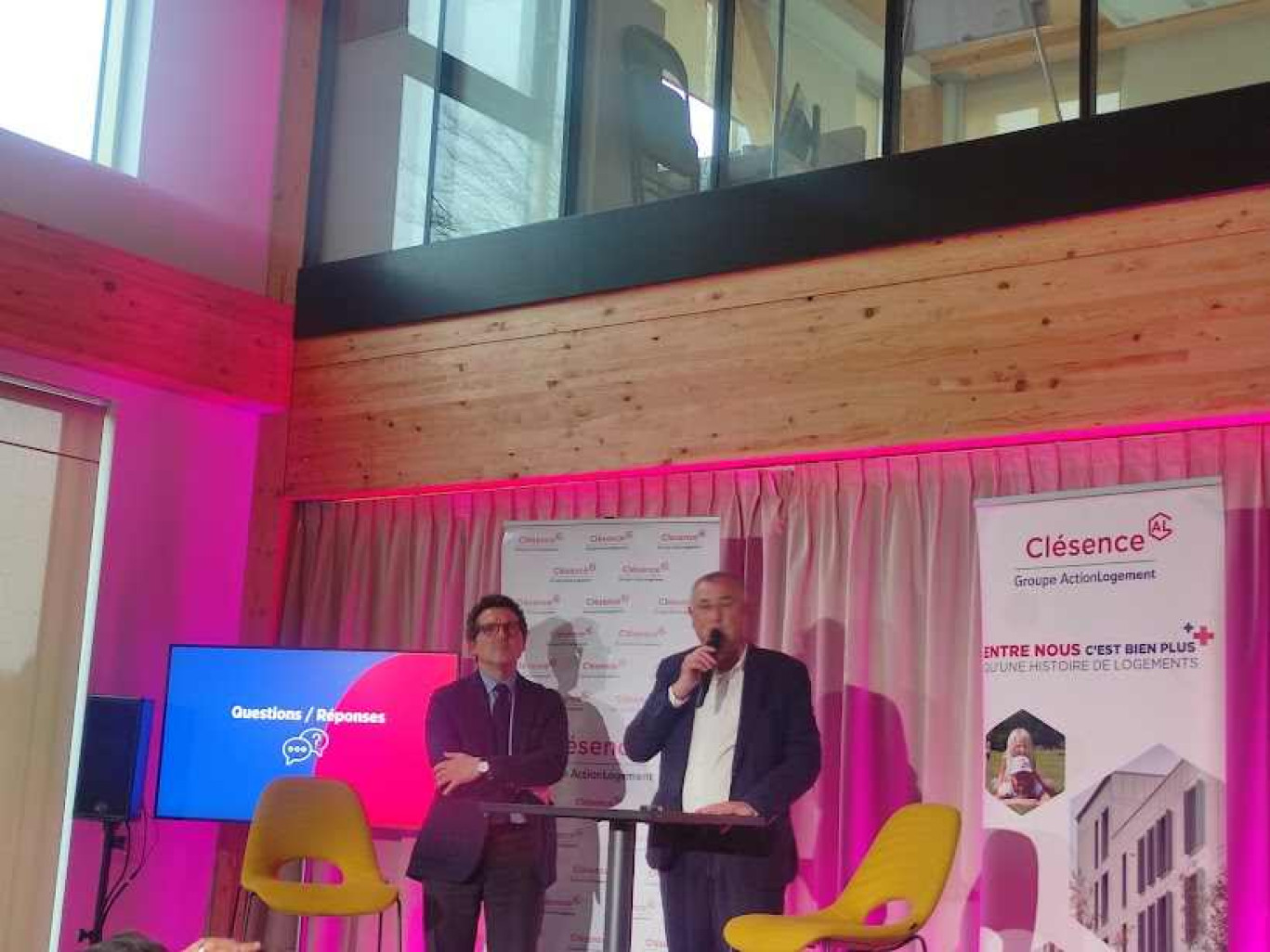 David Larbodie, directeur général de Clésence et Pascal Vacher, directeur général adjoint.