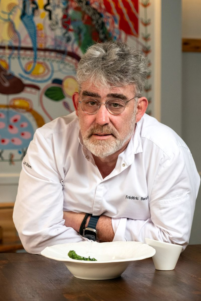 Le chef Frédéric Barette : "La conception d'un nouveau plat peut me prendre jusqu'à six mois". © Cyrille Struy
