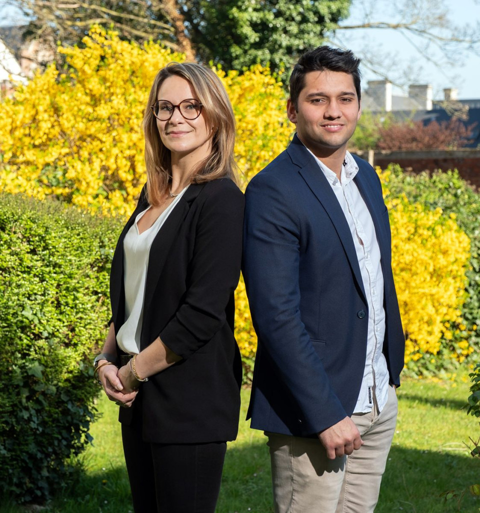 Axelle Longuet et Rodolphe Chapon, fondateurs et associés du cabinet Immersiv'RH. © Cyrille Struy