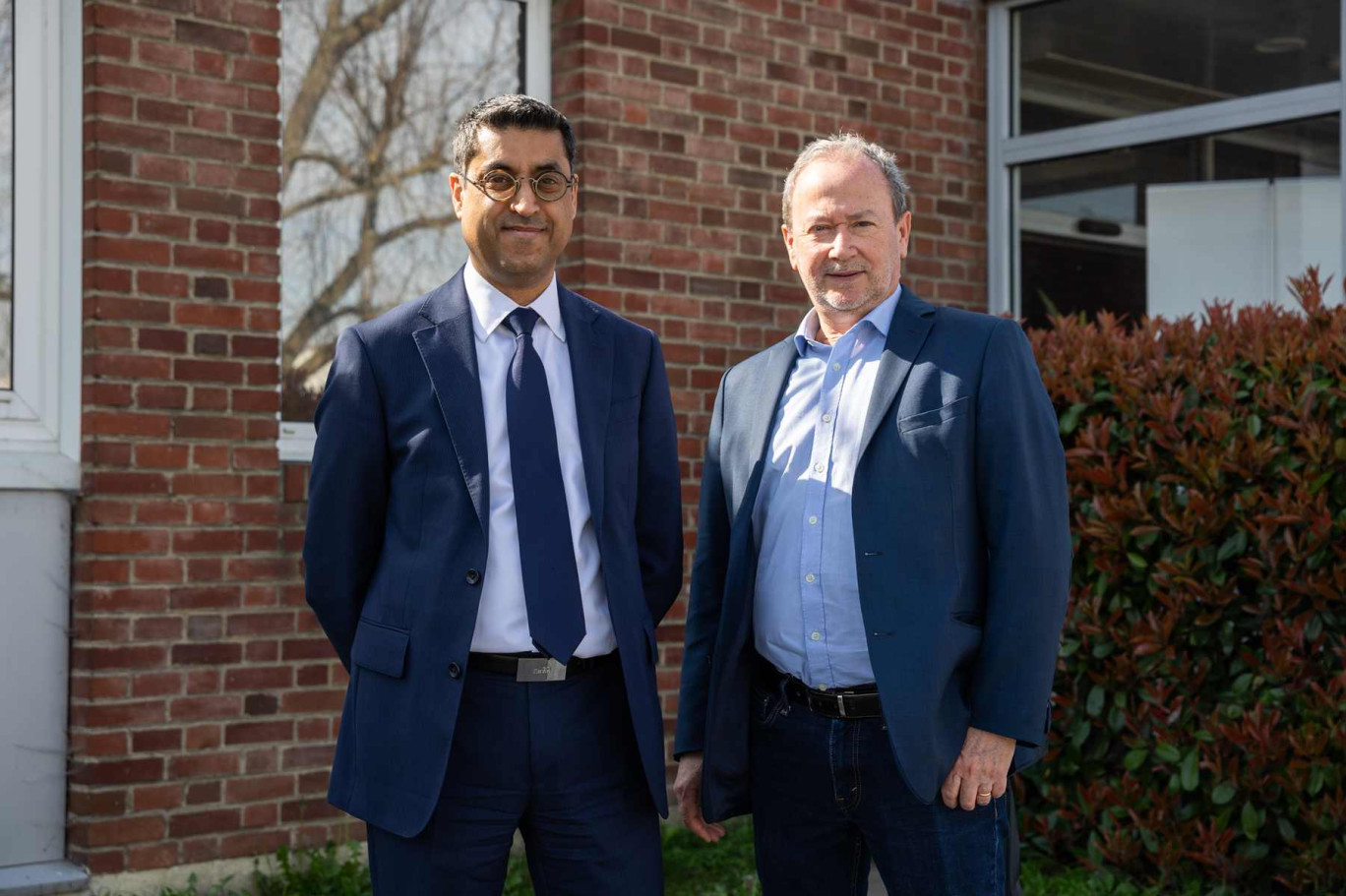 Nayan Surti, directeur général de Safran Power Chatou-Méru-Conflans et Guillaume Baroth, directeur et DRH du site Safran de Méru. (c) Eloïse Le Névanic
