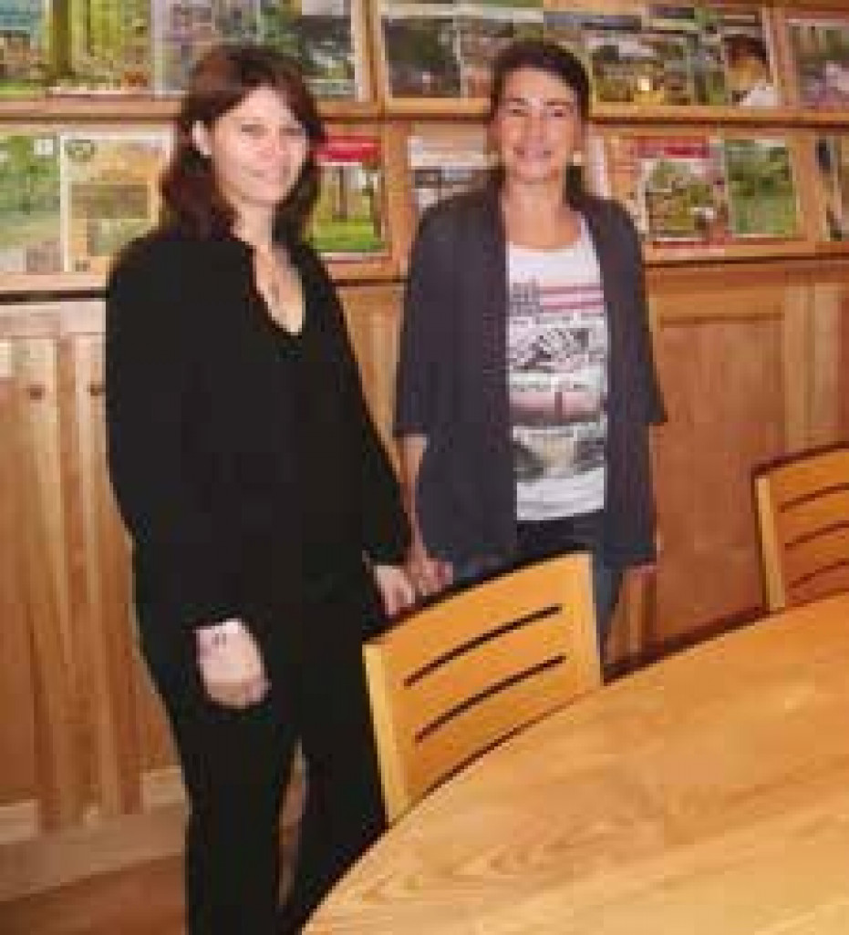 Cathy Caramia (à g.) avec Emmanuelle Nicod, recrutée en juillet dernier.