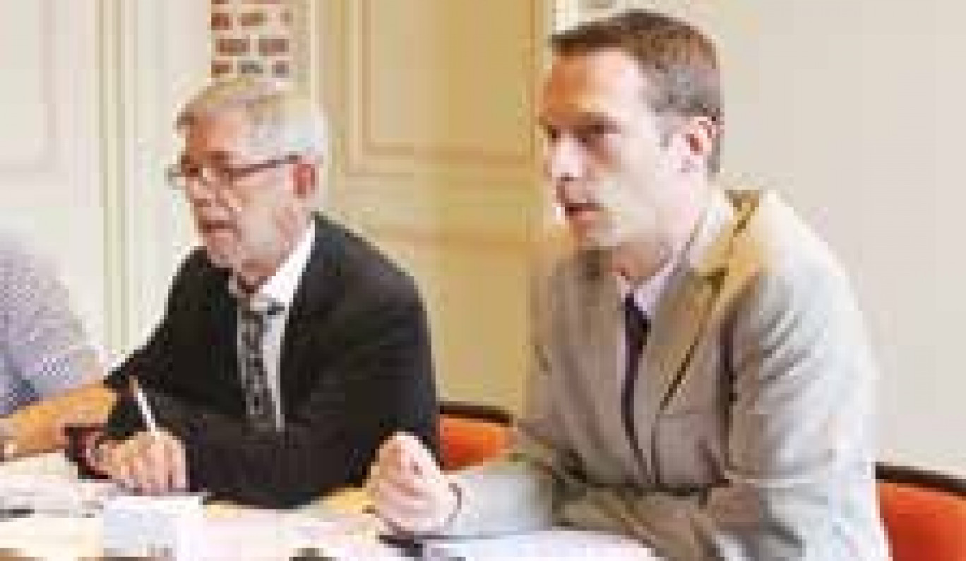 Marc Desjardins, vice-président par interim de la section Somme, et Sébastien Carton, président de l’union régionale de Picardie.