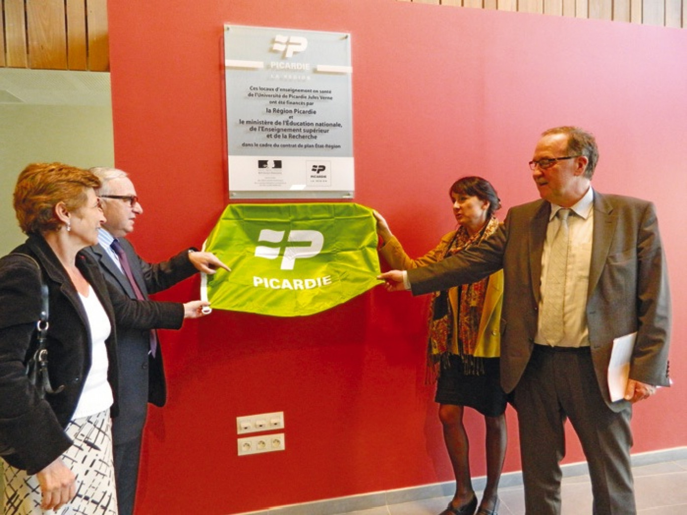 Claude Gewerc, Nicole Klein, Michel Brazier et Valérie Cabuil ont inauguré ce nouveau pôle Santé.
