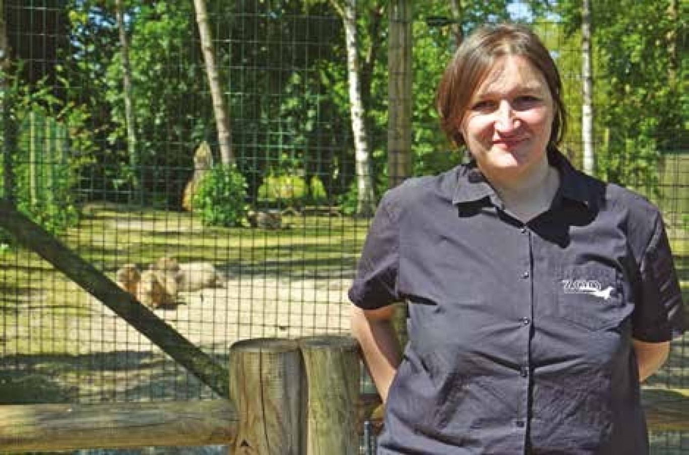 Laure Garrigues veille au bien-être des animaux et régule les populations au sein du parc.