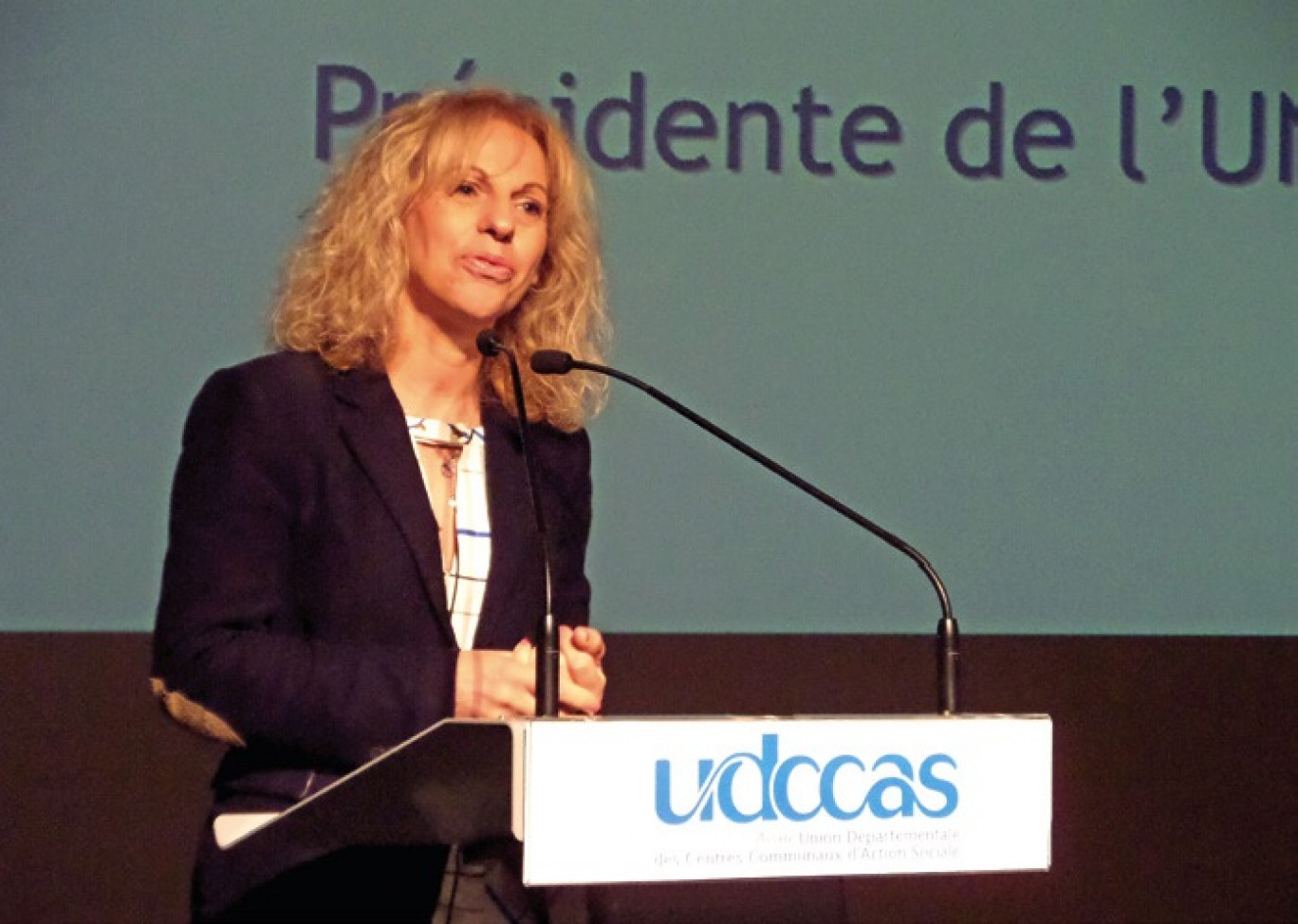 La présidente de l'Union nationale des CCAS a souhaité porter au niveau du national la réflexion engagée au cours de ce congrès de l'Aisne.