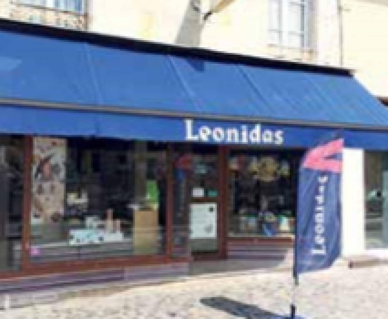 La devanture du magasin Leonidas à Creil