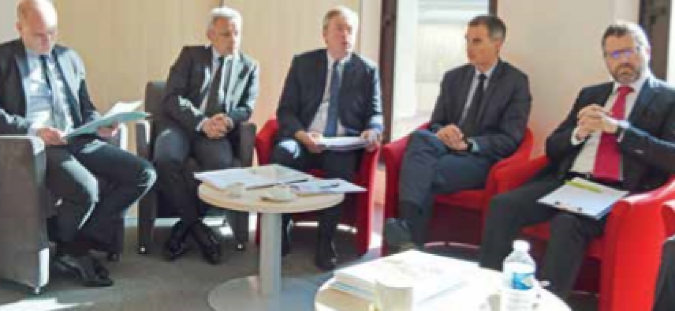 Alain Herreng (à d.) et ses collaborateurs ont fait part à la presse de leur ambitions.