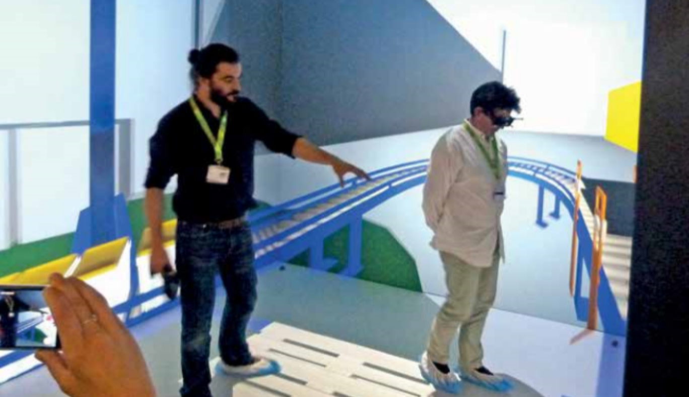 Les visiteurs ont pu tester la cabine numérique installée sur la plate-forme IndustriLAB de Méaulte, vitrine virtuelle qui permet d’intégrer des maquettes numériques en 3 Dimension et en temps réél. D