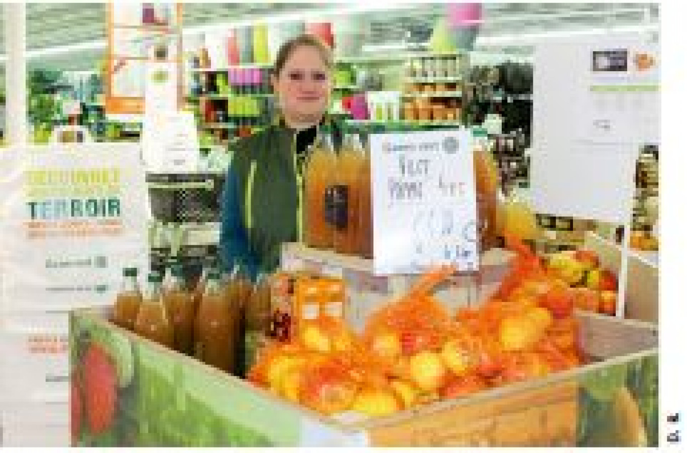 Depuis l’ouverture du rayon terroir, la fréquentation du magasin a augmenté.