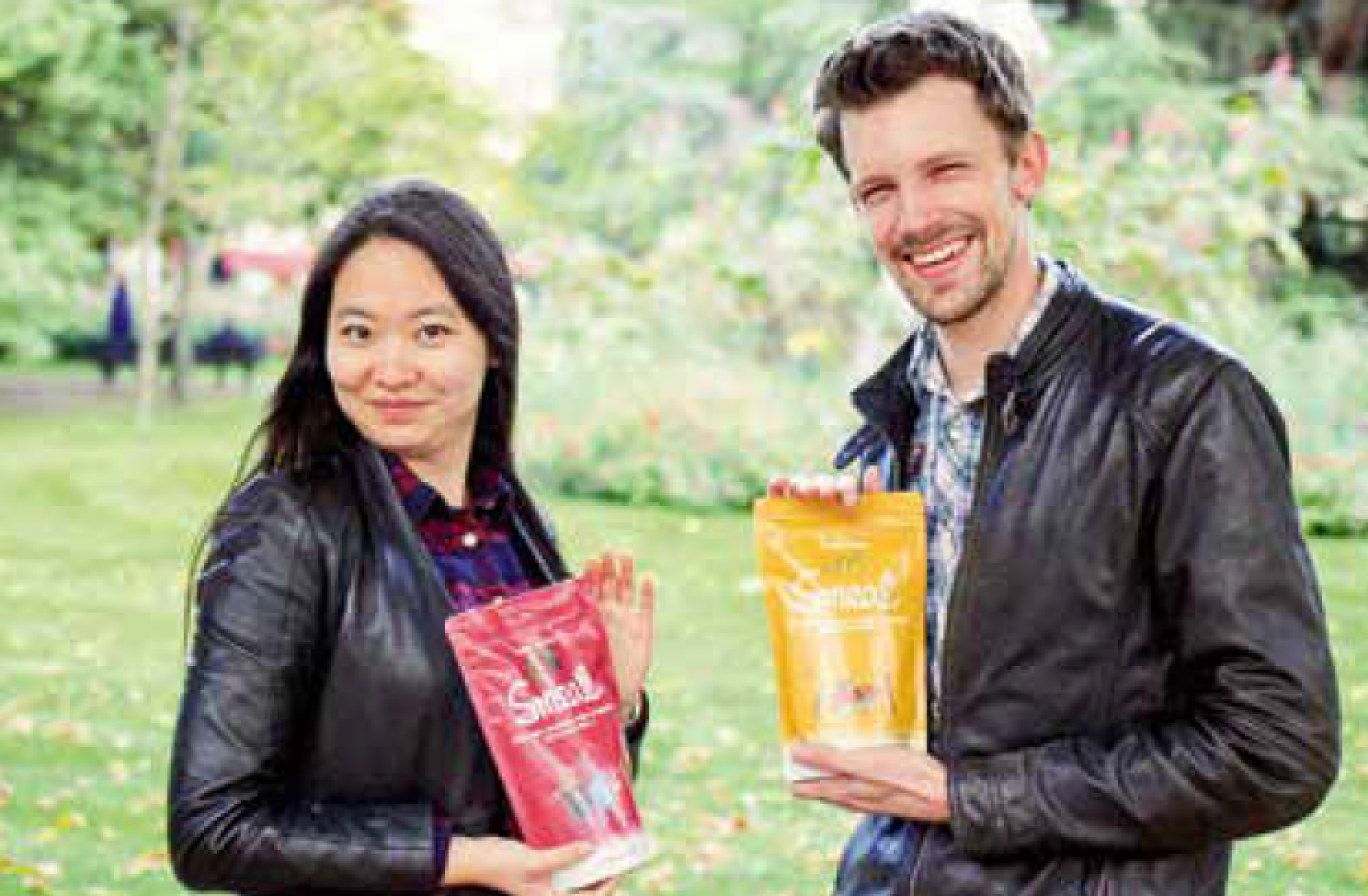 Les deux fondateurs de Smeal, Antoine Boillet et Sijia Wang.