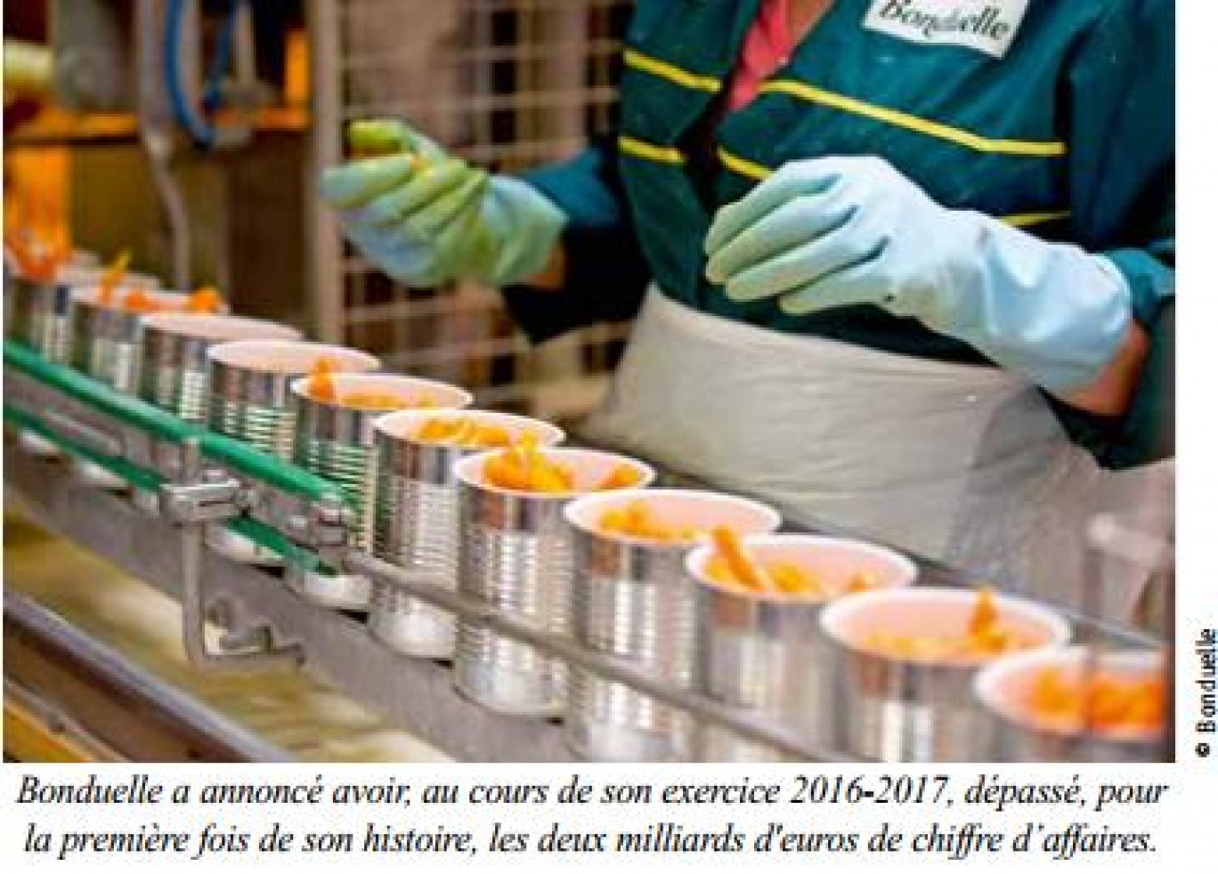 Bonduelle : un excellent chiffre d'affaires