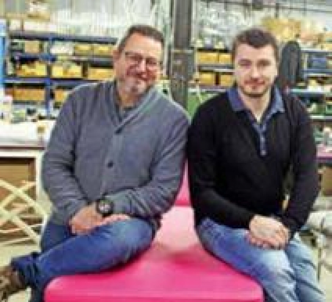 Bruce Simon, le PDG, et son fils Yohann, directeur commercial.