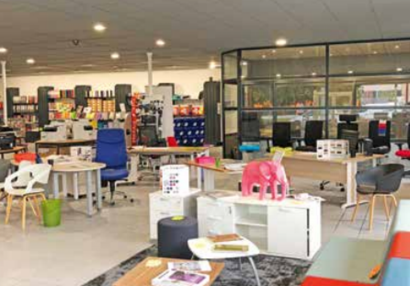 Le showroom de 400 m² a fait peau neuve.