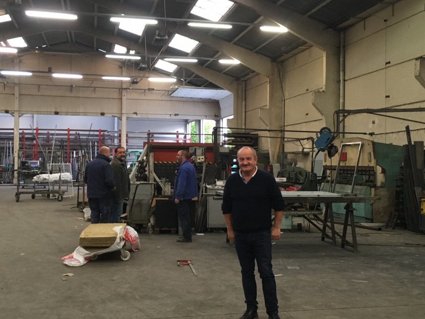« Marc Hédoux dans l’atelier de Cagny ». @Dlp AletheiaPress