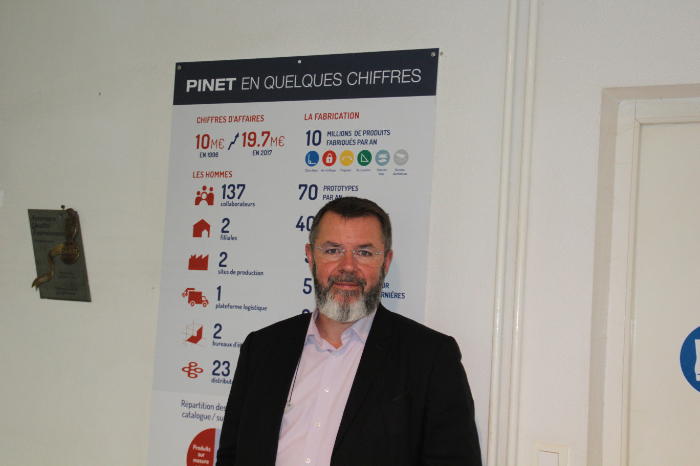 Pascal Gentien, Pascal Gentien, directeur général de la société Pinet à Chaulnes.