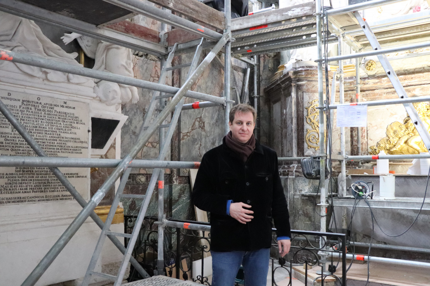 L’entreprise intervient aussi sur la chapelle Saint-Jean de la cathédrale d’Amiens (Echafaudage et sol)