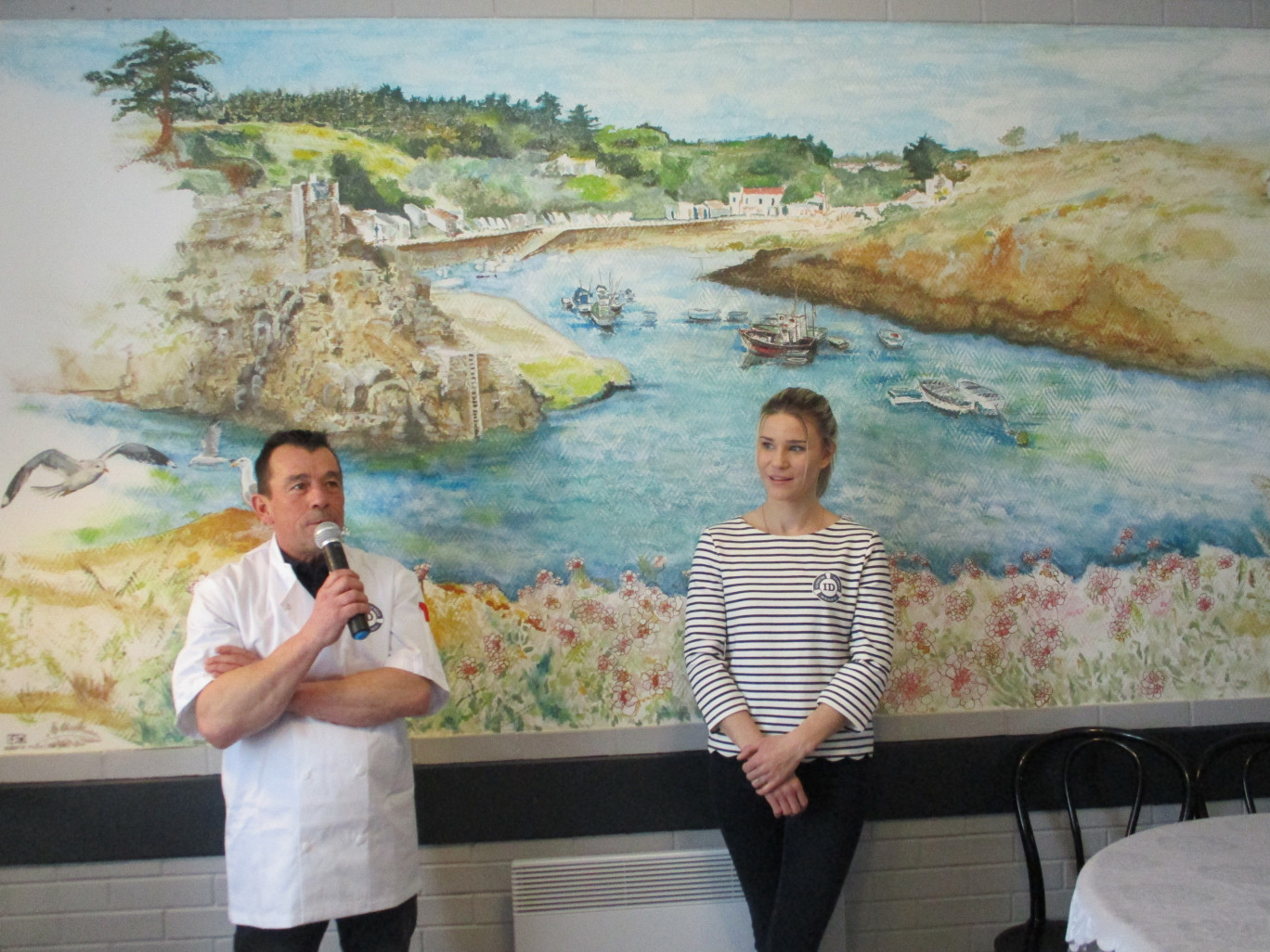 Les produits de la mer arrivent directement de l'Ile d'Yeu.