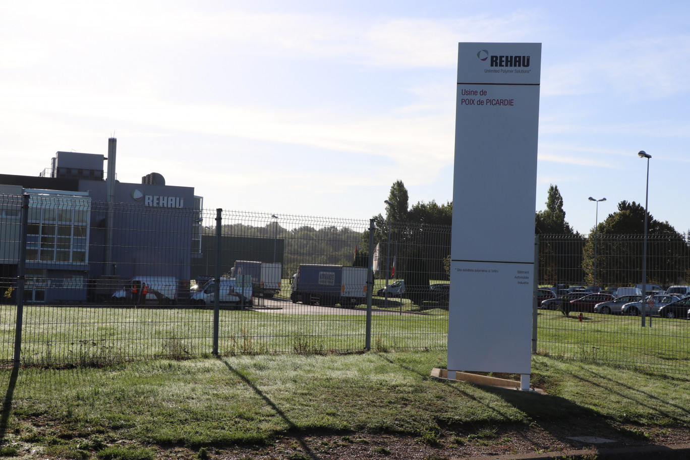 Réhau, entreprise emblématique implantée dans cette zone d'activités.