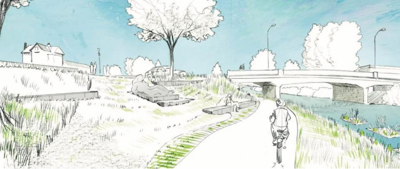 Des esquisses des futurs aménagements (@Ateliermultipleetcanevas.)