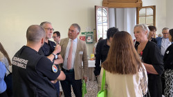 La gendarmerie de l&#039;Aisne présente chaque année à ces rencontres. 