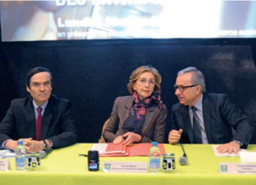 Jean-François Cordet, Préfet de région, Nicole Bricq, ministre du Commerce extérieur et Claude Gewerc, président du conseil régional. Jean-François Cordet, Préfet de région, Nicole Bricq, ministre du Commerce extérieur et Claude Gewerc, président du conseil régional.